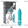 Vibrador de suave textura sumergible bcute celeste